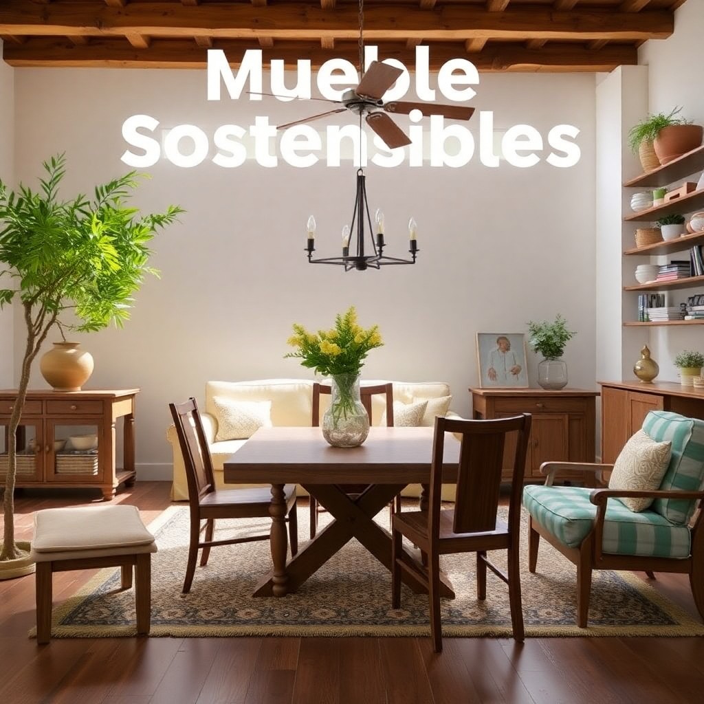 Materiales ecológicos para muebles sostenibles